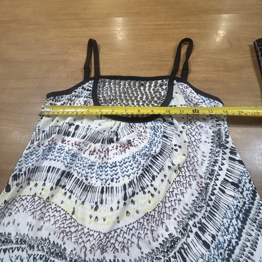 Set 2 The Limited Tank Top Womens Medium Multicolor Sequin Geometric Sheer - Picture 6 of 13